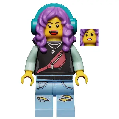  Parker L. Jackson - Black Top with Headphones (Open Mouth Smile / Disgusted)