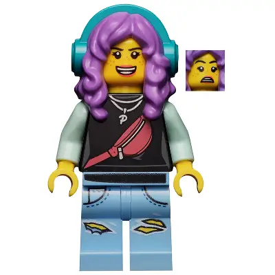  Parker L. Jackson - Black Top with Headphones (Open Mouth Smile / Scared)