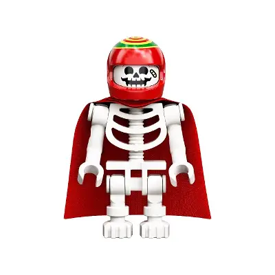  Skeleton - Red Cape and Helmet, Bent Arms (Douglas Elton / El Fuego)