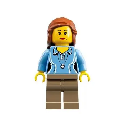  Research Scientist Female, Medium Blue Top