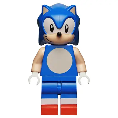  Sonic the Hedgehog - Light Nougat Face and Arms, Grin to Right