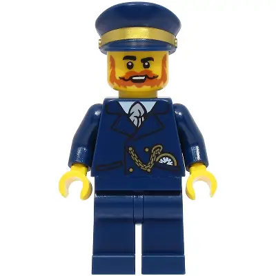  Railway Station Manager - Dark Blue Suit and Cap