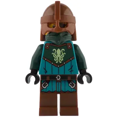  Kraken Warrior - Male, Reddish Brown Helmet, Eye Patch