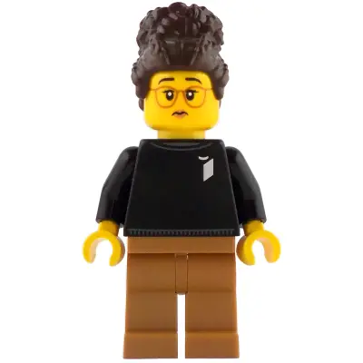  LEGO Ideas Designer - Female, Black Sweater with LEGO Ideas Logo, Medium Nougat Legs