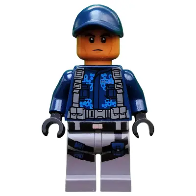  ACU Trooper - Male, Dark Blue Cap, Medium Nougat Head