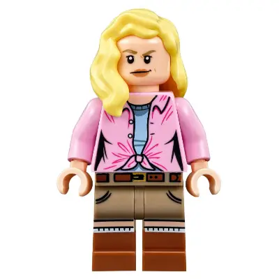  Dr. Ellie Sattler - Bright Pink Shirt, Hair over Shoulder