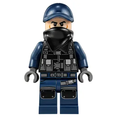  ACU Guard - Male, Dark Blue Cap, Light Nougat Head, Black Bandana