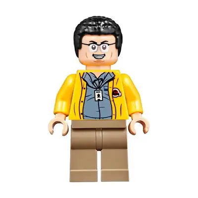  Dennis Nedry - Jurassic Park Logo on Back