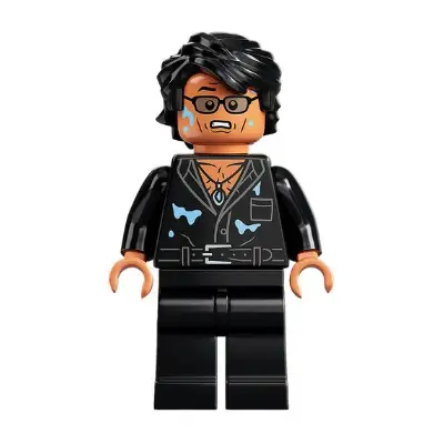  Dr. Ian Malcolm - Partially Open Shirt with Pocket and Water Stains