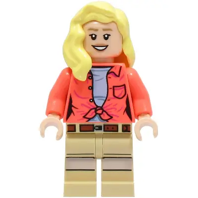  Dr. Ellie Sattler - Coral Shirt, Hair over Shoulder