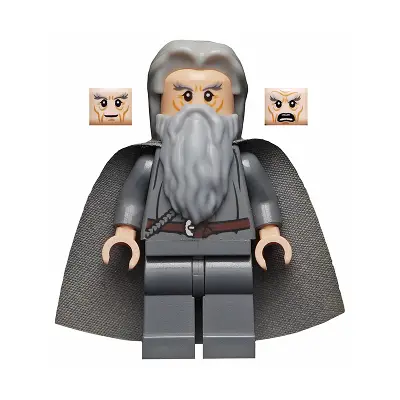  Gandalf the Grey - Hair, Starched Fabric Cape