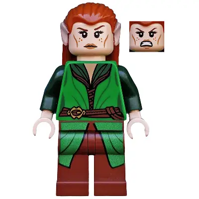  Tauriel, Green and Reddish Brown Outfit