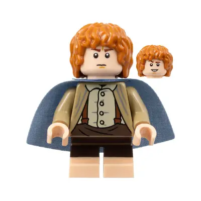  Samwise Gamgee (Sam) - Dark Tan Jacket, Sand Blue Cape