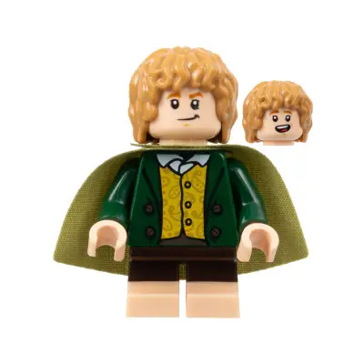 Meriadoc Brandybuck (Merry) - Dark Green Jacket, Medium Nougat Hair