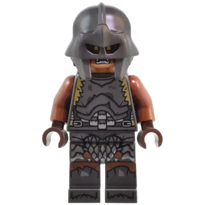  Orc - Medium Nougat Head, Pearl Dark Gray Armor and Helmet