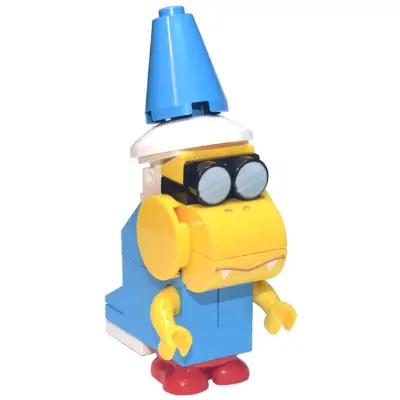  Kamek - Closed Mouth, White Fangs, 2 Dark Azure Plates 2 x 3