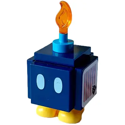  Bob-omb - Scanner Code with Pink, Lime and Lavender Lines, Black Interior Pieces