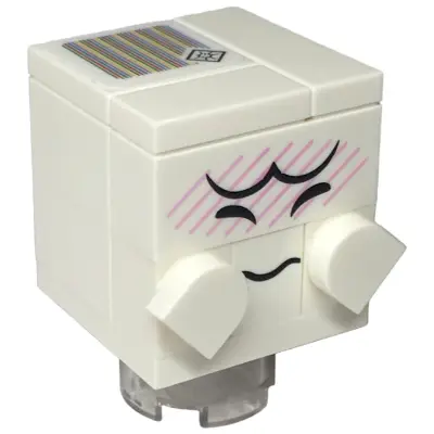  Boo - Closed Mouth, Brick, Round 2 x 2 with Axle Hole Stand