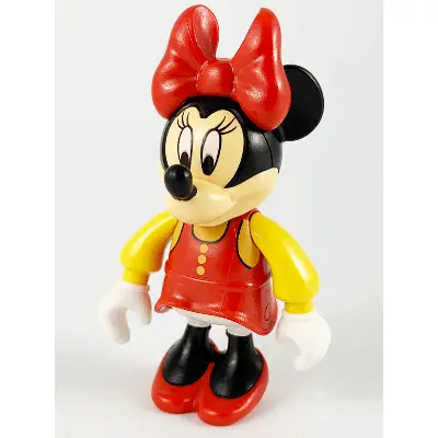  Minnie Mouse Figure with Red Dress, Yellow Sleeves, and Red Shoes (4144107)