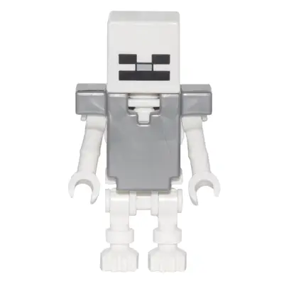  Skeleton, Minecraft - Flat Silver Armor
