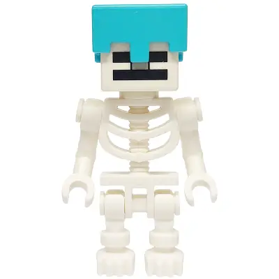  Skeleton, Minecraft - Medium Azure Helmet