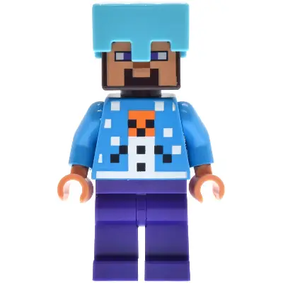  Steve - Holiday Snow Golem Sweater, Medium Azure Helmet