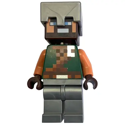  Hero - Dark Green Torso, Flat Silver Legs and Helmet