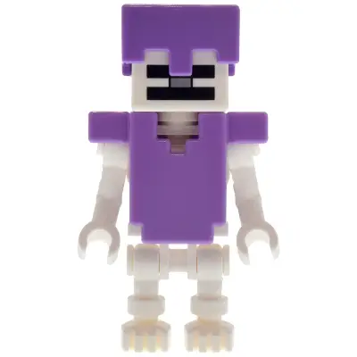  Skeleton, Minecraft - Medium Lavender Armor and Helmet