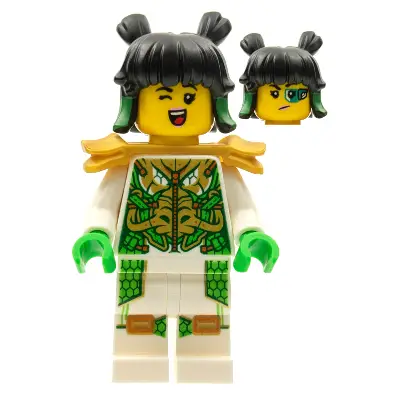  Mei - Dragon Armor Suit, Pearl Gold Shoulder Pads, Hair