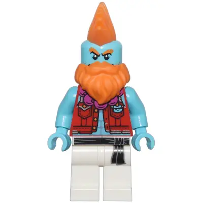  Sandy - Red Vest, White Legs with Black Sash