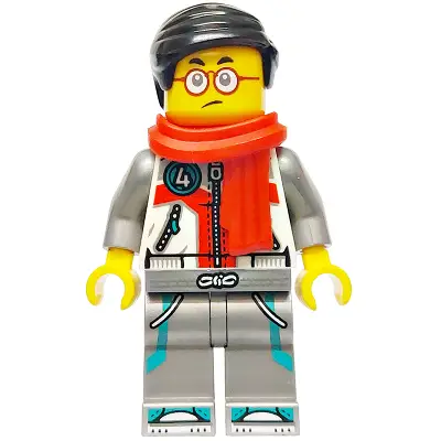  Mr. Tang - White Jacket, Flat Silver Legs