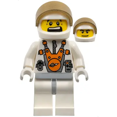  Mars Mission Astronaut with Helmet and Dual Sided Head
