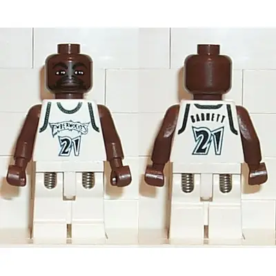  NBA Kevin Garnett, Minnesota Timberwolves #21 (White Uniform)
