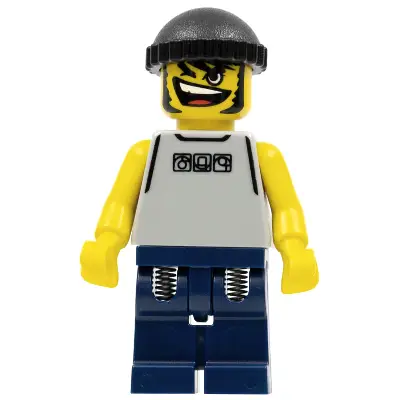  Basketball Street Player, Light Gray Torso and Dark Blue Legs