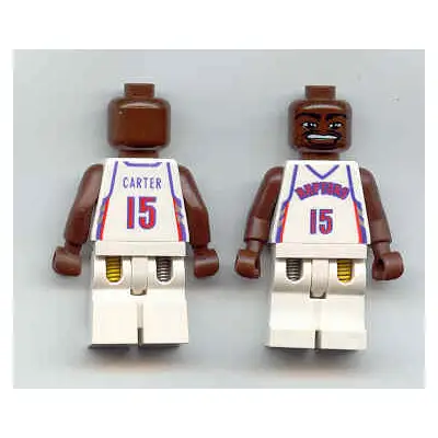  NBA Vince Carter, Toronto Raptors #15 (White Uniform)