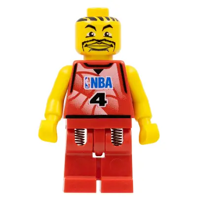  NBA Player, Number 4 with Red Legs