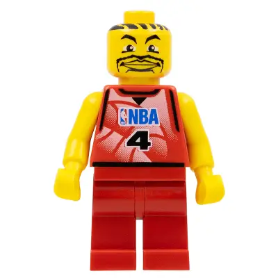  NBA Player, Number 4 with Red Non-Spring Legs