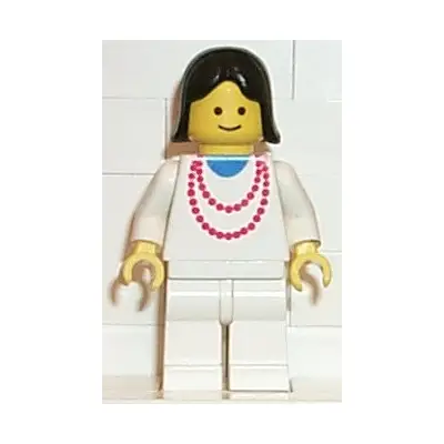  Necklace Red - White Legs, Black Female Hair