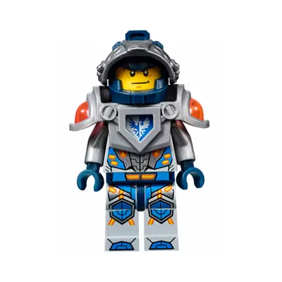  Clay Moorington - Dark Blue Helmet, Flat Silver Visor and Armor