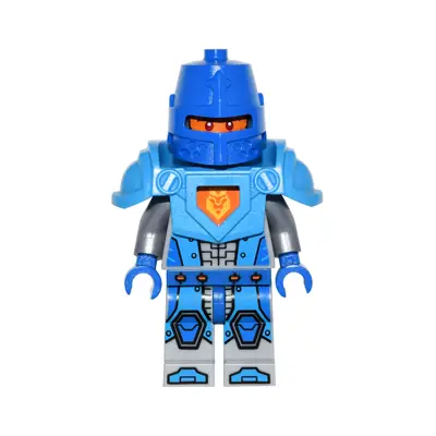  Royal Soldier / King's Guard - Blue Helmet with Eye Slit, Dark Azure Armor, Blue Hands