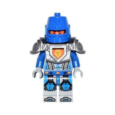  Royal Soldier / King's Guard - Blue Helmet with Eye Slit, Flat Silver Armor