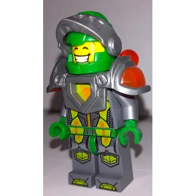  Aaron Fox - Flat Silver Visor and Armor, Clip and Bar with Tow Ball on Back