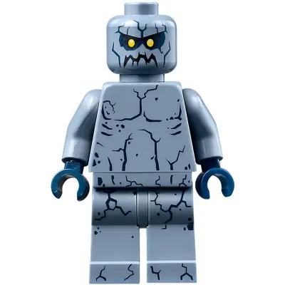  Stone Stomper - Small Dark Blue Cracks on Chest and Legs, Closed Mouth