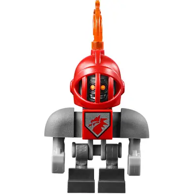  Macy Bot - Dark Bluish Gray Shoulders, Red Helmet