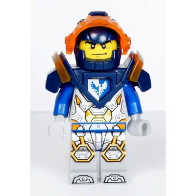  Clay Moorington - Dark Blue Helmet, Trans-Neon Orange Visor, Dark Blue Armor