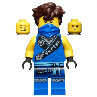  Jay - Legacy, Rebooted, Ninjago Logogram 'MASTER' on Torso, Hair