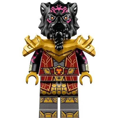  Lord Ras - Dark Red Robe, Pearl Gold Shoulder Armor