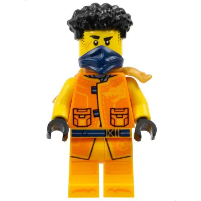  Arin - Tang Jacket, Dark Blue Bandana, Scabbard