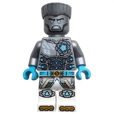  Zane - Dragons Rising, Flat Silver Torso, Angry