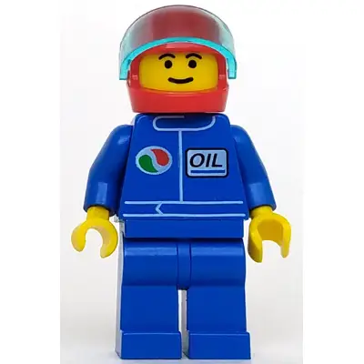  Octan - Blue Oil, Blue Legs, Red Helmet, Trans-Light Blue Visor